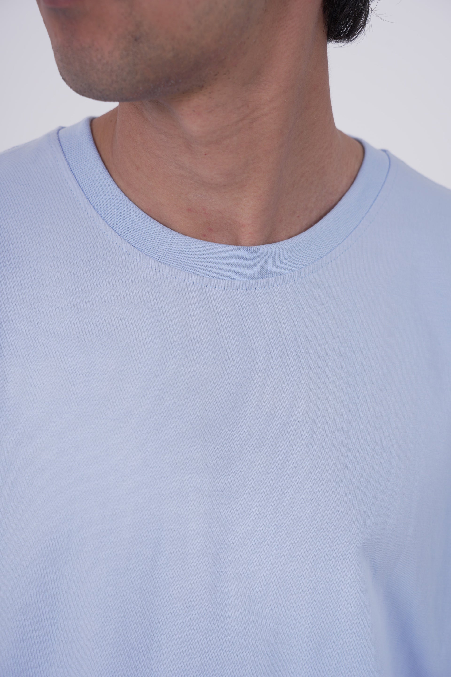 Sky Blue Oversized Tee | 210 GSM Super Combed Cotton