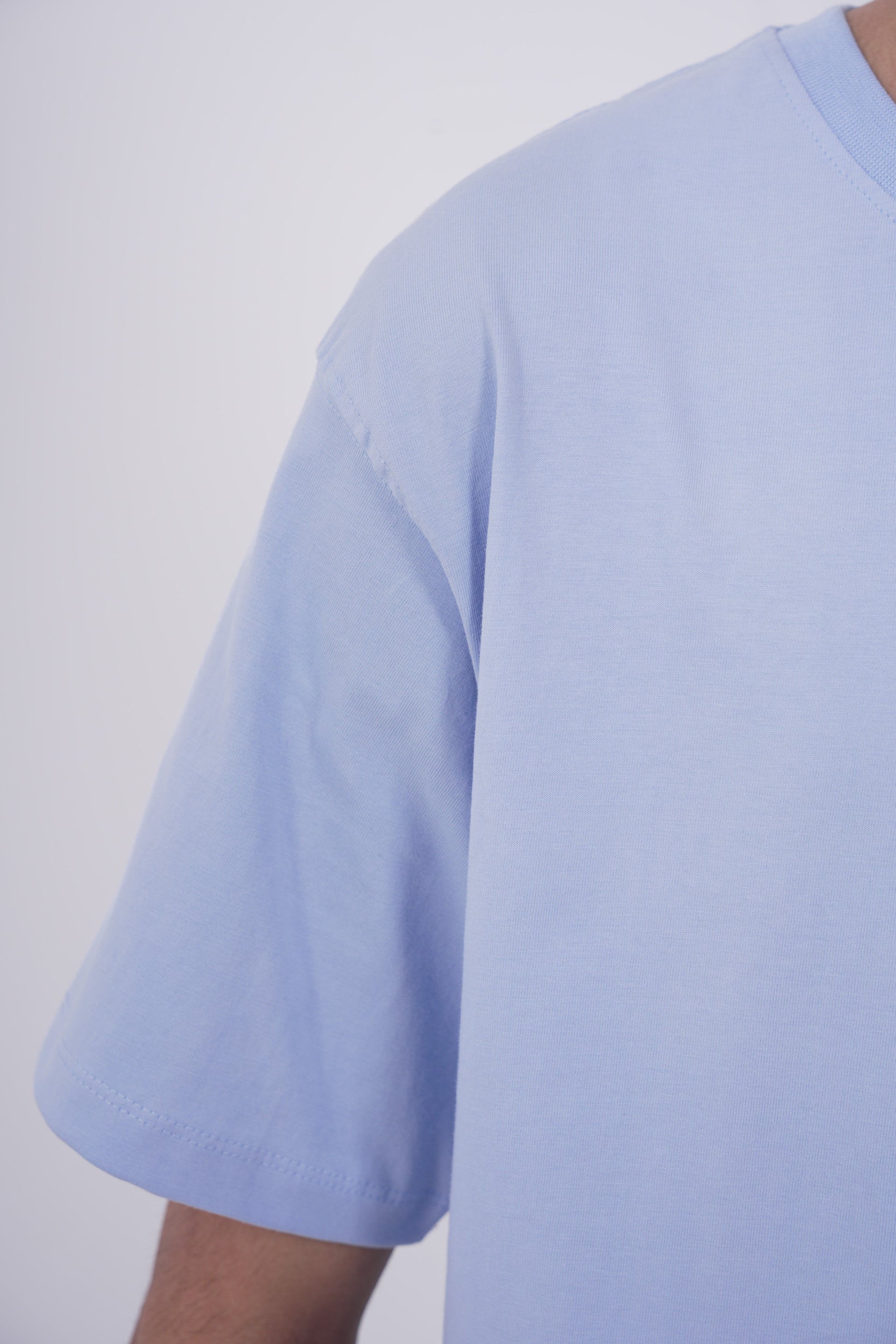 Sky Blue Oversized T-Shirt — Bright, Airy, Premium Cotton