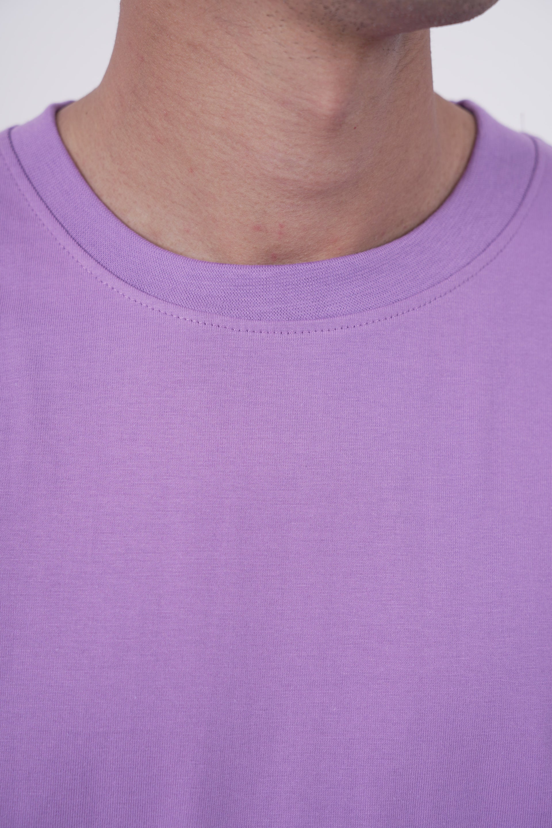 Lavender Oversized Tee | 210 GSM Super Combed Cotton