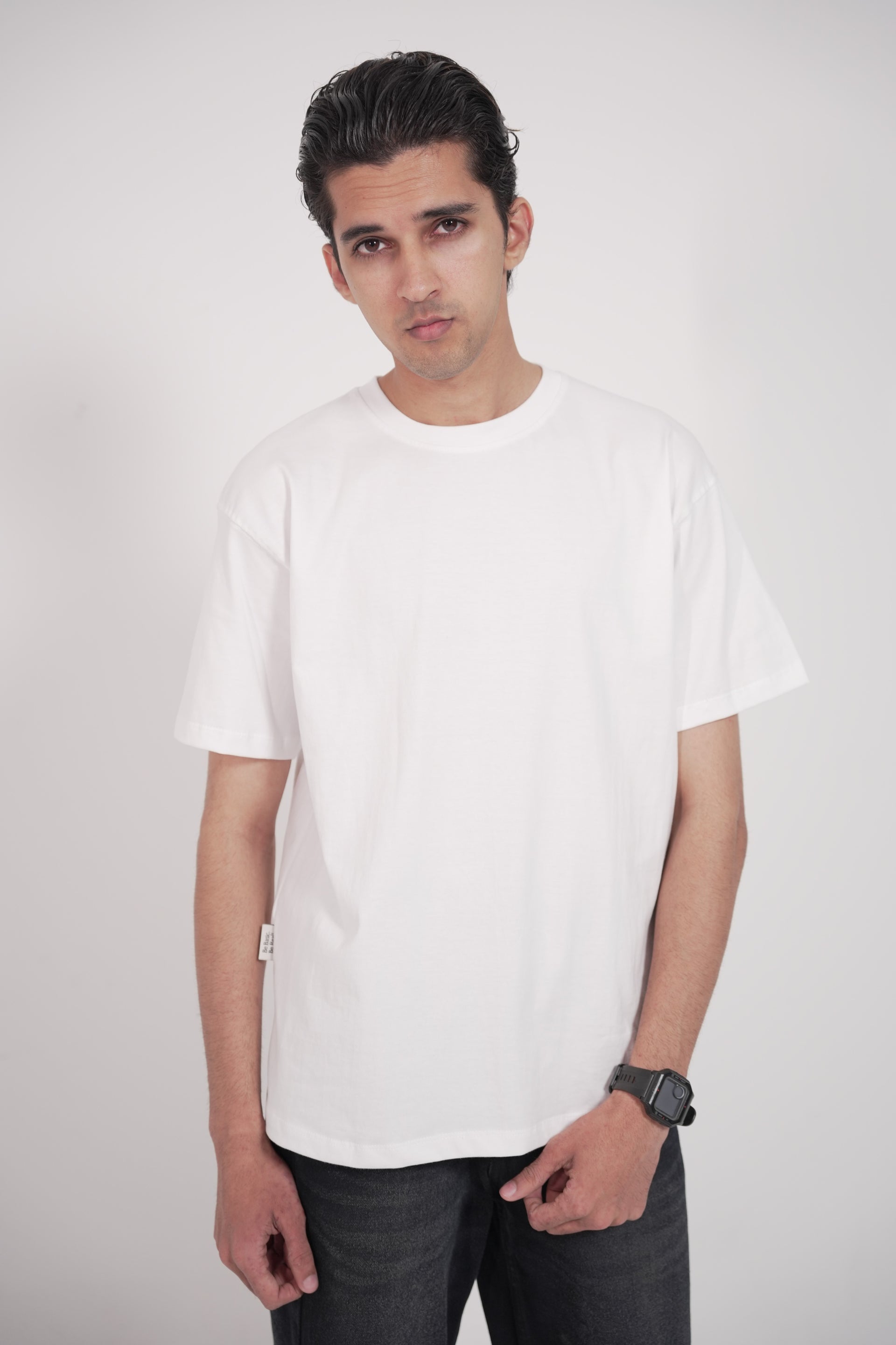 Classic White Oversized T-Shirt — Premium 210 GSM Cotton